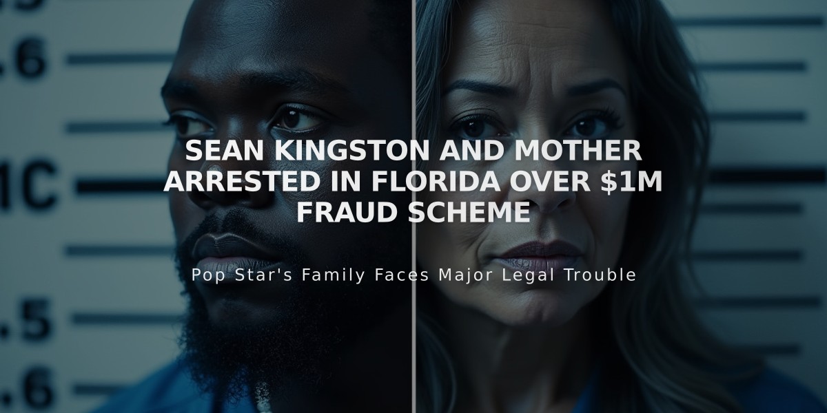 Sean Kingston and Mother Arrested in Florida Over $1M Fraud Scheme