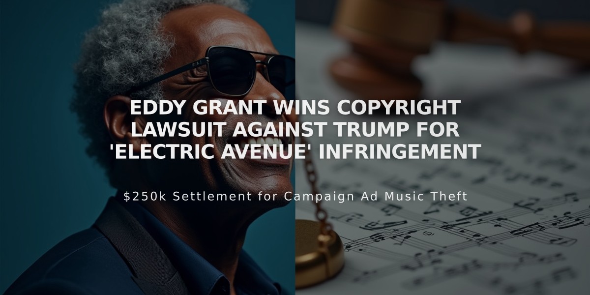 Eddy Grant Wins Copyright Lawsuit Against Trump for 'Electric Avenue' Infringement