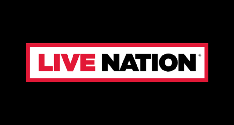 Live Nation logo against black