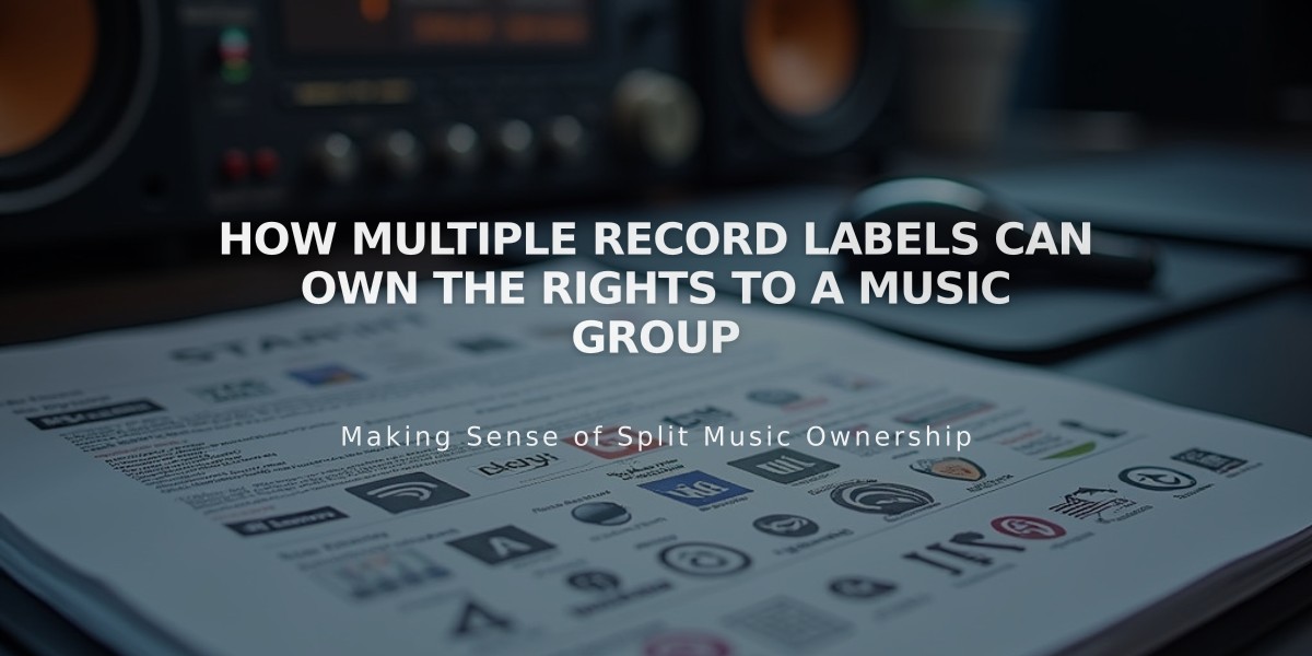 How Multiple Record Labels Can Own the Rights to a Music Group