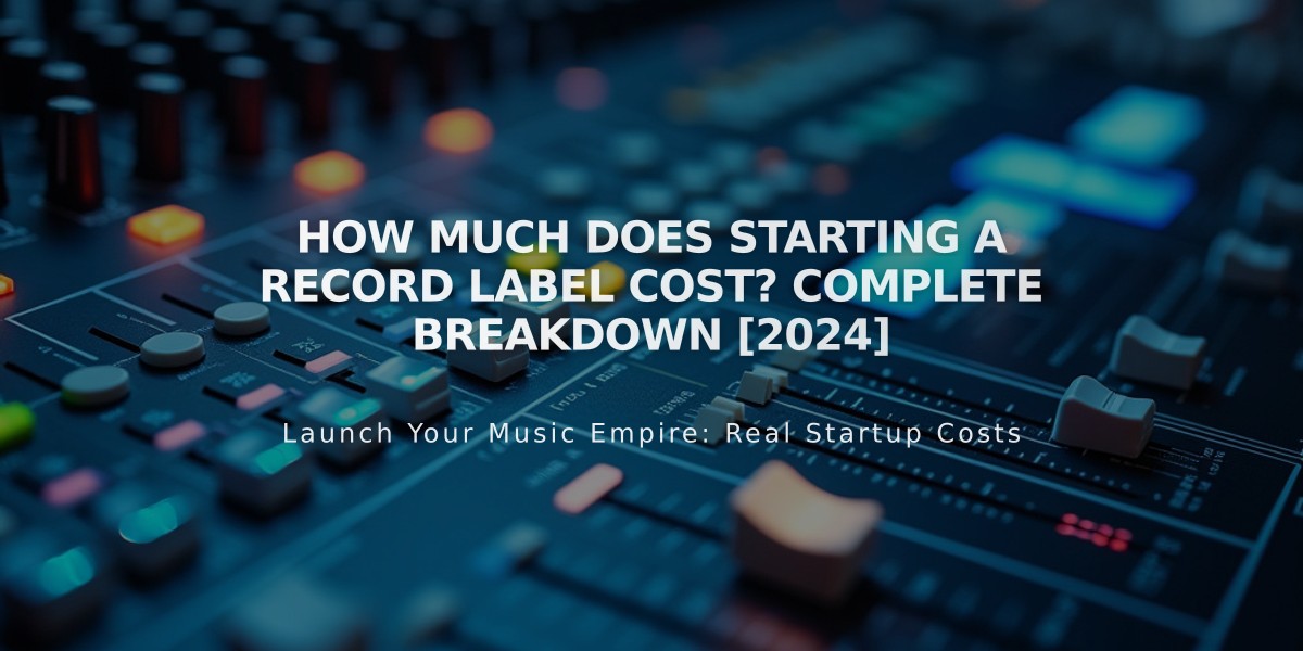 How Much Does Starting a Record Label Cost? Complete Breakdown [2024]